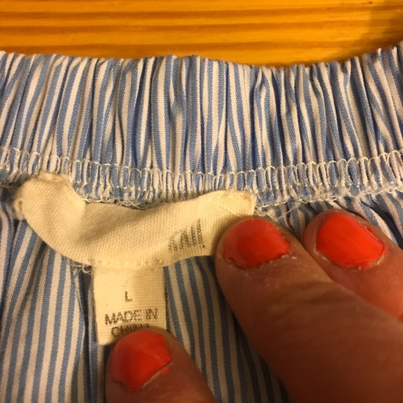 KAII Blue White Striped Off-the-Shoulder Top EUC S - Picture 5 of 12